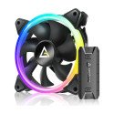 Ventilador Para Gabinete Antec, Paq 3 FAN ARGB 120mm, Controlador, 1600 RPM, Negro (NEON 120 ARGB_3PK)