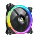 Ventilador Para Gabinete Antec, Paq 3 FAN ARGB 120mm, Controlador, 1600 RPM, Negro (NEON 120 ARGB_3PK)