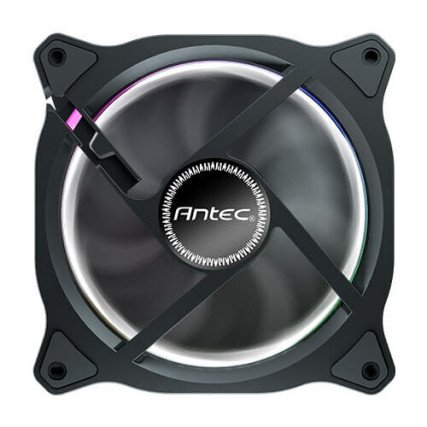 Ventilador Para Gabinete Antec, Paq 3 FAN ARGB 120mm, Controlador, 1600 RPM, Negro (NEON 120 ARGB_3PK)