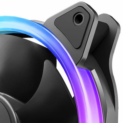 Ventilador Para Gabinete Antec, 1 Fan,  120mm,  ARGB, 1600 RPM, Negro (NEON 120 ARGB)