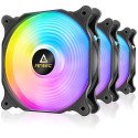 Ventilador Para Gabinete Antec, Paquete 3 Fan ARGB 120mm, Incluye Controlador, Negro (F12 RACING ARGB_3PK)