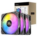 Ventilador Para Gabinete Antec, 3 Fan, 120mm, ARGB, 1500RPM, Negro (P12 PWM ARGB_3PK)