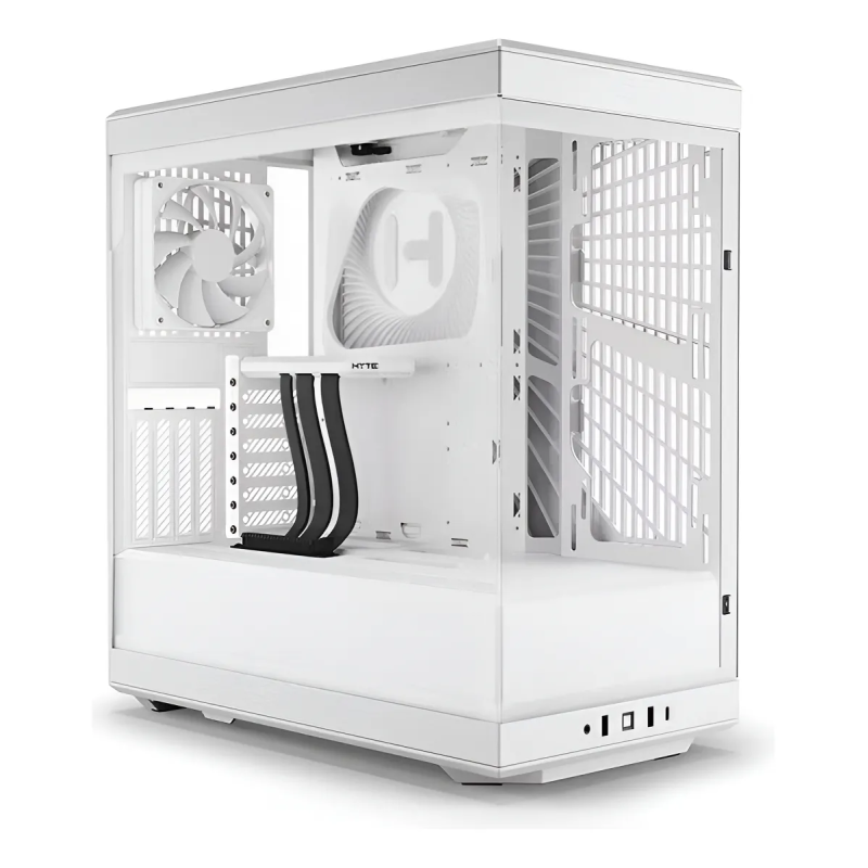 Gabinete Hyte Y40,SNOW,ATX, Vidrio Panóramico, 2Fan , Blanco, Sin fuente  (CS-HYTE-Y40-WW)