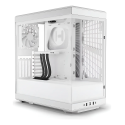 Gabinete Hyte Y40,SNOW,ATX, Vidrio Panóramico, 2Fan , Blanco, Sin fuente  (CS-HYTE-Y40-WW)