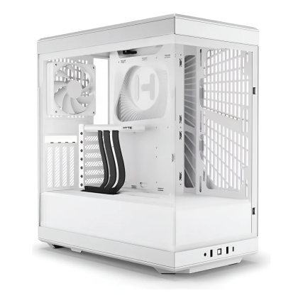 Gabinete Hyte Y40,SNOW,ATX, Vidrio Panóramico, 2Fan , Blanco, Sin fuente  (CS-HYTE-Y40-WW)