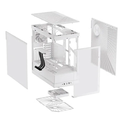Gabinete Hyte Y40,SNOW,ATX, Vidrio Panóramico, 2Fan , Blanco, Sin fuente  (CS-HYTE-Y40-WW)