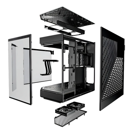 Gabinte Hyte Y60, Camdual, Vidrio Panóramico, ATX, 3Fan, Negro, Sin fuente (CS-HYTE-Y60-B)