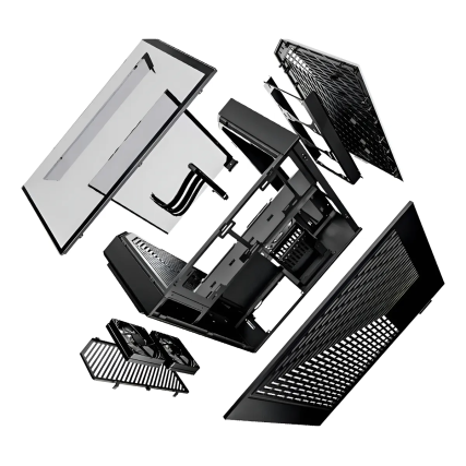 Gabinte Hyte Y60, Camdual, Vidrio Panóramico, ATX, 3Fan, Negro, Sin fuente (CS-HYTE-Y60-B)