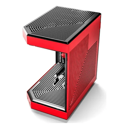 Gabinete Hyte Y60, Camdual, Vidrio Panóramico, ATX, 3Fan, Rojo, Sin fuente  (CS-HYTE-Y60-BR)