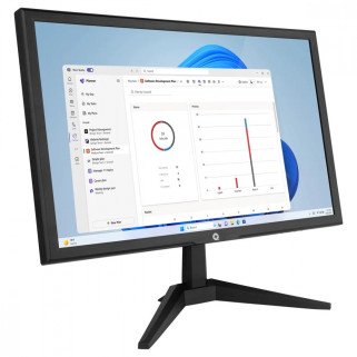 Monitor Qian Office Mate 19", Entradas HDMI, VGA, Negro