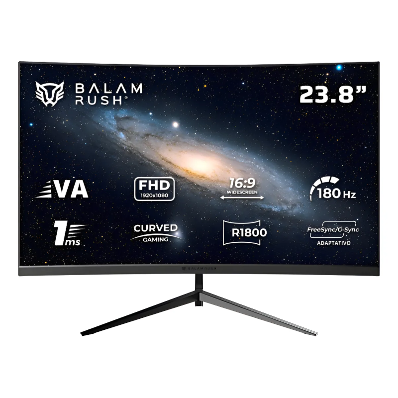 Monitor Gamer Curvo Balam Rush Andromeda MAG24Y LED 23.8", 1920X1080, FHD G Sync, FreeSync, Negro Monitor Gamer Curvo Balam Rush Andromeda MAG24Y LED 23.8", 1920X1080, FHD G Sync, FreeSync, Negro