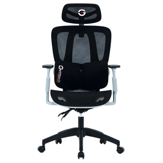 Silla Gamer Getttech Ergonomica, Malla, Soporte Lumbar, Negro/gris