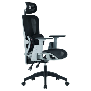 Silla Gamer Getttech Ergonomica, Malla, Soporte Lumbar, Negro/gris