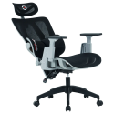 Silla Gamer Getttech Ergonomica, Malla, Soporte Lumbar, Negro/gris