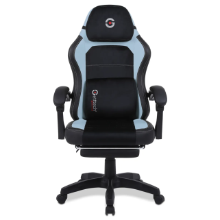 Silla Gamer Getttech Ergonomica, Malla, Soporte Lumbar, Azul Celeste/Negro