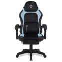 Silla Gamer Getttech Ergonomica, Malla, Soporte Lumbar, Azul Celeste/Negro