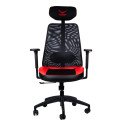 Silla Gaming Naceb X-One Rojo, Respaldo de Malla, Base de Nylon, 5 Puntos de Ajuste (NA-09S4R)