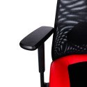 Silla Gaming Naceb X-One Rojo, Respaldo de Malla, Base de Nylon, 5 Puntos de Ajuste (NA-09S4R)