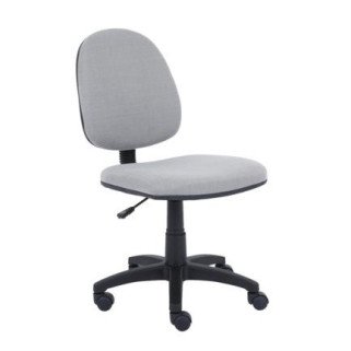 Silla Básica Nextep, Altura Ajustable, Tela Gris con Base Giratoria (NE-650BG)