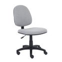 Silla Básica Nextep, Altura Ajustable, Tela Gris con Base Giratoria (NE-650BG)