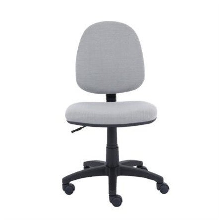 Silla Básica Nextep, Altura Ajustable, Tela Gris con Base Giratoria (NE-650BG)