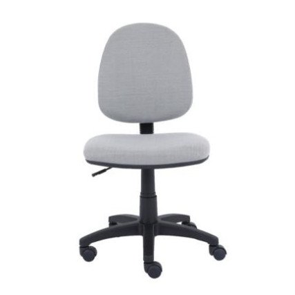 Silla Básica Nextep, Altura Ajustable, Tela Gris con Base Giratoria (NE-650BG)
