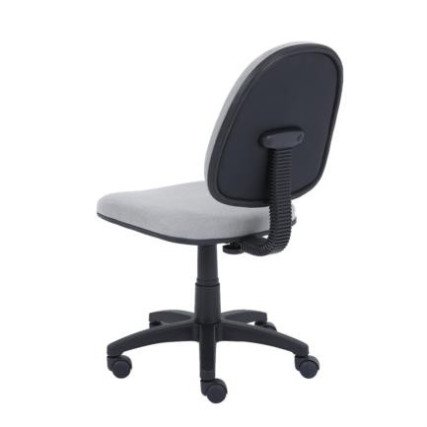 Silla Básica Nextep, Altura Ajustable, Tela Gris con Base Giratoria (NE-650BG)