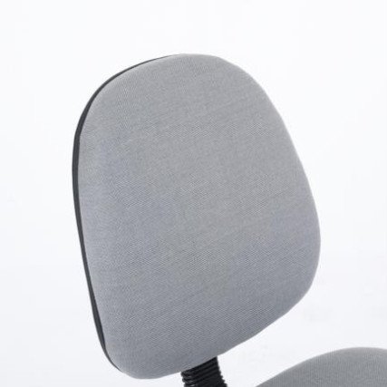 Silla Básica Nextep, Altura Ajustable, Tela Gris con Base Giratoria (NE-650BG)