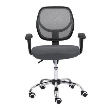 Silla Secretarial Nextep, Altura Ajustable, Tela Gris, Base Giratoria (NE-650SG)