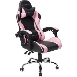Silla Nexteo Falkor, Ergonómica Color Negro-Rosa (NE-461RS)