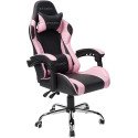 Silla Nexteo Falkor, Ergonómica Color Negro-Rosa (NE-461RS) Silla Nexteo Falkor, Ergonómica Color Negro-Rosa (NE-461RS)
