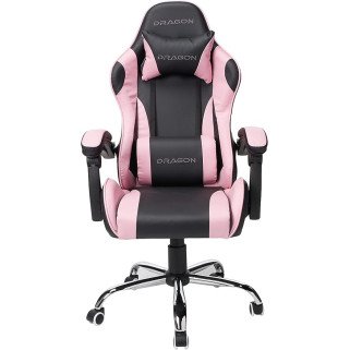 Silla Nexteo Falkor, Ergonómica Color Negro-Rosa (NE-461RS)
