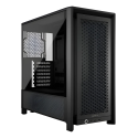 Gabinete Corsair 4000D Frame, Negro Cristal Tempaldo Med-Torre Sin fuente (CC-9011290-WW)