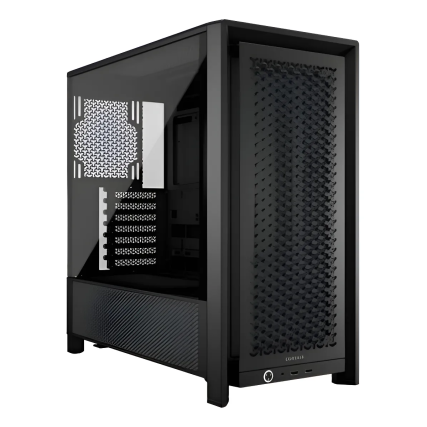 Gabinete Corsair 4000D Frame, Negro Cristal Tempaldo Med-Torre Sin fuente (CC-9011290-WW)