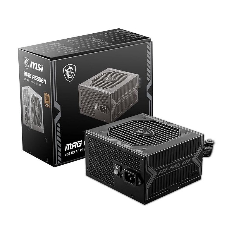Fuente de Poder MSI  Mag A650BN, 650 Watts,  80 Plus Bronce, ATX, Negro