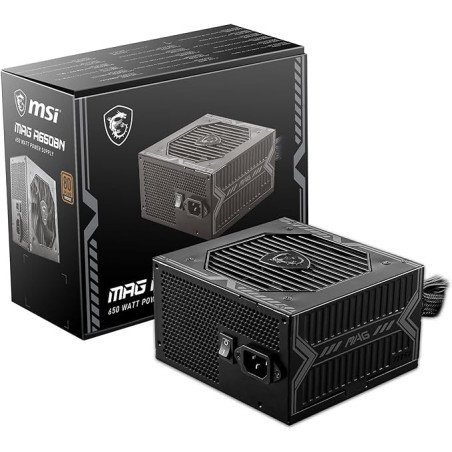 Fuente de Poder MSI Mag A650BN, 650 Watts, 80 Plus Bronce, ATX, Negro