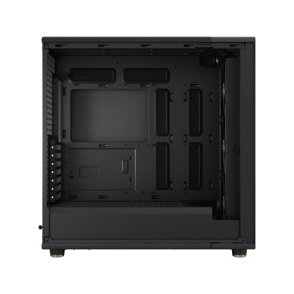 Gabinete Fractal Design North TG con Ventana, Midi-Tower, ATX Mini-ITX Micro-ATX, 2 Ventiladores Instalados, Negro