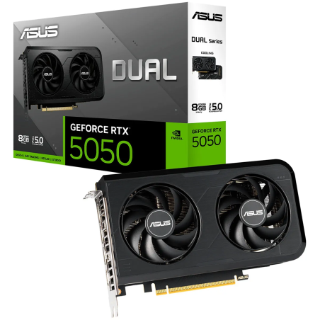 Tarjeta de Asus 8GB GDDR6, 128BIT, Dual Fan (DUAL-RTX5050-O8G)