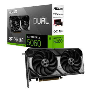 Tarjeta de Video Asus, 8GB,  GDDR7, 128BIT, Dual Fan (DUAL-RTX5060-O8G)