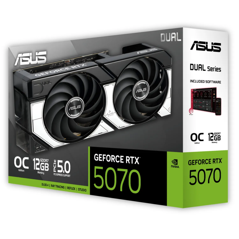 Tarjeta De Video Asus DUAL RTX5070 OC 12GB GDDR7