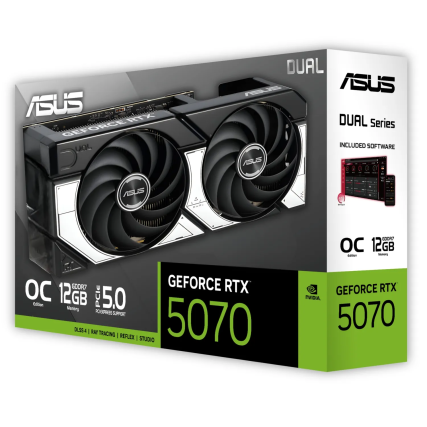 Tarjeta De Video Asus DUAL RTX5070 OC 12GB GDDR7