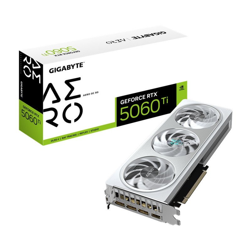 Tarjeta de Video Gigabyte RTX 5060TI, 8GB, GDDR7, PCIE 5.0 (GV-N506TAERO OC-8GD) Tarjeta de Video Gigabyte RTX 5060TI, 8GB, GDDR7, PCIE 5.0 (GV-N506TAERO OC-8GD)