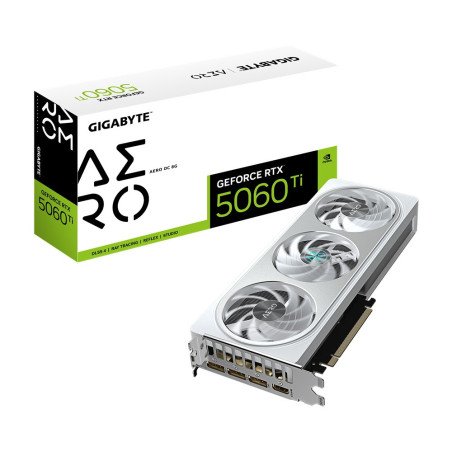 Tarjeta de Video Gigabyte RTX 5060TI, 8GB, GDDR7, PCIE 5.0 (GV-N506TAERO OC-8GD)