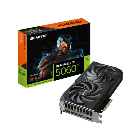 Tarjeta De Video Gigabyte Rtx 5060ti,8gb Gddr7,Pcie 5.0,Hdmi,3*Dp,2 Fan