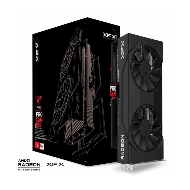 Tarjeta De Video XFX Swift Rx 9060 Xt OC,8GB GDDR6, Negro