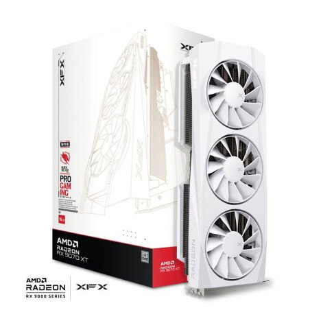 Tarjeta De Video XFX Quicksilver Rx 9070 Xt ,16Gb GDDR6, Blanca