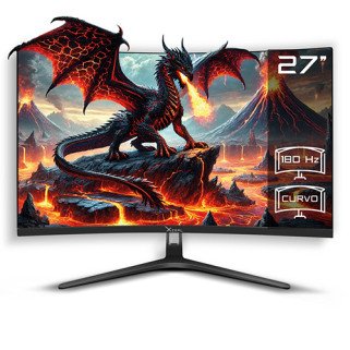 Monitor Gamer Curvo Stylos XZ4010-2 Led Lcd 27 Pulgadas Full HD 1920 X 1080 Freesync 180Hz Hdmi DP