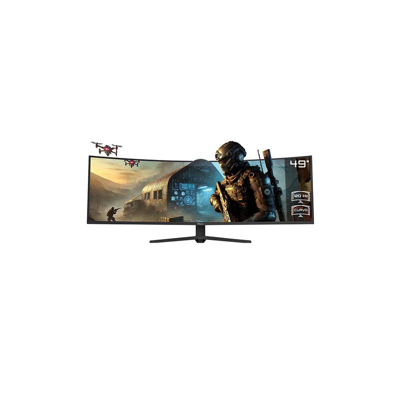 Monitor Gamer Curvo Xzeal XZ4090 Led 49", 5120 X 1440 120Hz Hdmi Dp (XZMO491B)