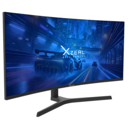 Monitor Gamer Curvo Xzeal Led 34 Pulgadas Ultra Wide Quad HD 3440 X 1440 Freesync 165Hz Hdmi Dp