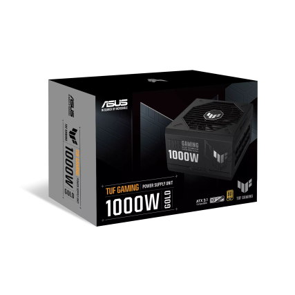 Fuente de Poder ASUS TUF Gaming 1000G 80 PLUS Gold ATX, Modular, 24-pin ATX, 12VHPWR, 135mm, 1000W